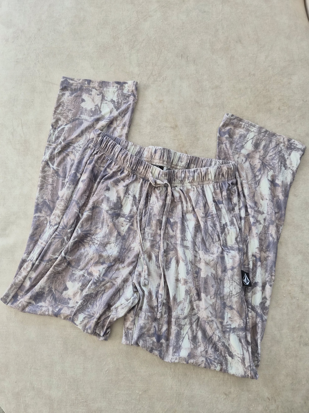 Volcom Men's Small Camo Print Lounge Pajama Pants Drawstring Soft